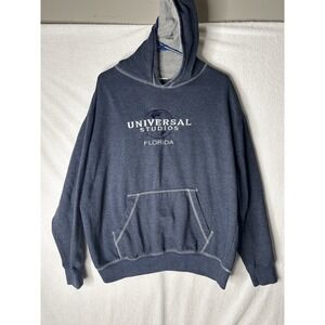 Universal Studios Blue Men's Hooded Jacket Measures Large